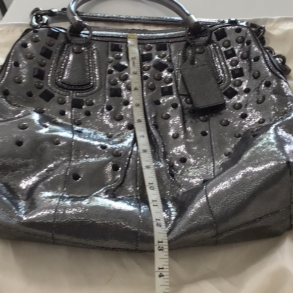 Coach Pewter Studded Bag - Picture 12 of 15